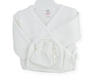 Kinousses Ensemble 3 Pièces Brassière Bébé + Bonnet + Chaussons