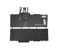KINPOWER Clavier Azerty Français Compatible avec Dell Precision 3510 3520 3530 Rétroéclairage