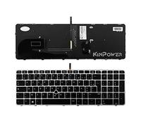 KINPOWER Clavier Azerty Français Compatible avec HP EliteBook 850 G3 850 G4 Rétroéclairage