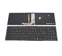 KinPower Clavier Azerty Français Compatible avec MSI GP65 GP75 Rétroéclairage RGB