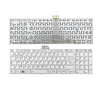 KINPOWER Clavier AZERTY Français Compatible Avec Toshiba Satellite C55-A C55D-A C55T-A Blanc