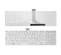 KINPOWER Clavier Azerty Français Compatible avec Toshiba Satellite C75-A C75D-A C75-B C75D-B C75DT-B (Blanc)