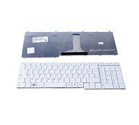 KINPOWER Clavier Azerty Français Compatible avec Toshiba Satellite L650 L655 L670 L675 Blanc