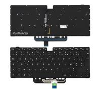 KINPOWER Clavier Azerty Français Compatible Honor Magicbook (NDR-WFE9HN) Rétroéclairage