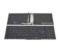 KINPOWER Clavier Azerty Français pour MSI GF65 GF75 Rétroéclairage (Blanc)