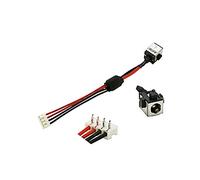 KINPOWER DC Jack Connecteur Alimentation Compatible avec Toshiba Satellite P200 Ligne：12.5cm