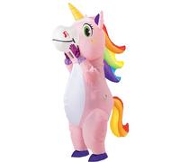 KINQUINN Costume gonflable Licorne Air Blow-up Deluxe Costume d'Halloween pour adulte Taille