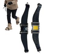 kinrguiyuez Crampons à glace pour chaussures et bottes, crampons de traction avec quatre crampons robustes - Pinces pour bottes d'extérieur - pour femme, pour l'extérieur, l'hiver, la randonnée