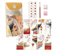 kinrguiyuez Marque-pages pour femmes qui, peinture à l'aquarelle, kit d'accessoires de décoration esthétique pour femmes, enseignants, fournitures de lecture scolaires