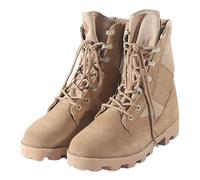 KINROCO Hommes Bottes de Randonnée Tactiques Militaires Combat Bottes Chaussures de Trekking Respirantes Antidérapant(Size:46 EU,Color:Khaki)