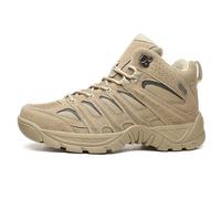 KINROCO Hommes Bottes Militaire Tactiques Basses Patrouille Bottes Patrouille Combat Désert Sécurité Chaussure Respirantes(Size:42 EU,Color:Sable)