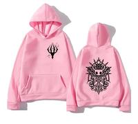 Kinsea Sweat À Capuche Unisex Hollow Knight Hoodies Oversize Streetwear Y2K Sweatshirts pour Automne Et Printemps -Pink||x_l