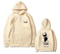 Kinsea Sweat À Capuche Unisex Hollow Knight Hoodies Oversize Streetwear Y2K Sweatshirts pour Automne Et Printemps -Khaki||m