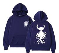 Kinsea Sweat À Capuche Unisex Hollow Knight Hoodies Oversize Streetwear Y2K Sweatshirts pour Automne Et Printemps -Navy||3X_l