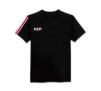 Kinsea T-Shirt Unisexe, Mass Effect N7 Tshirt Homme Noir,Costume De Cosplay pour Hommes Femmes-XX_l