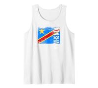 Kinshasa Congo, Cadeau pour Hommes, Femmes et Enfants congolais Débardeur, Homme, Blanc, M