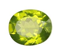 KINSHU GEMS Pierre précieuse péridot de 7,25 carats certifiée originale avec rapport de laboratoire et certificat de garantie Péridot naturel/Mani Pierre précieuse de qualité pour les avantages