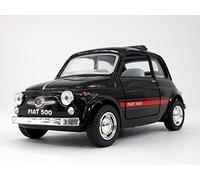 Kinsmart Classic Fiat 500 1/24 Scale Diecast Metal Model - Black