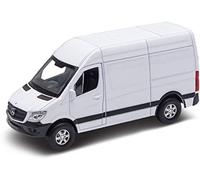 Kinsmart Camionnette compatible Mercedes-Benz Sprinter 2020 Blanche 1:43 métal moulé