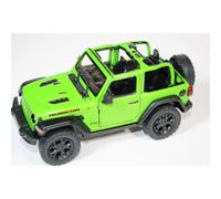 KINSMART - Jeep Wrangler Rubicon hors route 4x4 5 pouces 1:34 Mod le d' chelle Replica Toy Car (Green Openntop)