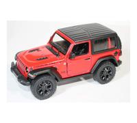 KINSMART - Jeep Wrangler Rubicon Off Road 4x4 5 pouces 1:34 Mod le de moulage chelle Replica Toy Car (Red Hardtop)