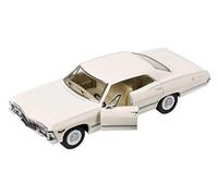 KiNSMART - Modèle à l'échelle 1/43 compatible avec Chevrolet Impala 1967 (Blanc)