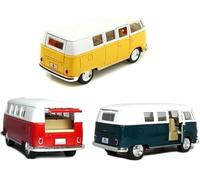Kinsmart Volkswagen Classic Bus 1962 Échelle 1:32 Modèle moulé sous pression Voiture Camper Van (compatible avec), 5060D-KIT-GREEN
