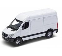 Kinsmart White Delivery Van Compatible avec Mercedes-Benz Sprinter 2022 Échelle 1:43 Moulé sous Pression Modèle De Voiture Ouverture Portes
