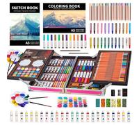 KINSPORY Mallette de dessin, 139 pièces de fournitures de dessin | Mallette dessin enfants, Mallette de coloriage, Kit de coloriage, Fournitures de dessin, Fournitures artistiques (rose)