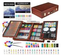 KINSPORY Mallette de dessin, 139 pièces de fournitures de dessin | Mallette dessin enfants, Mallette de coloriage, Kit de coloriage, Fournitures de dessin, Fournitures artistiques (marron)