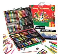 KINSPORY Mallette dessin Enfant, 150 pièces coloriage kit dessin Enfant, Art Set, Mallette de Coloriage