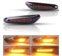 Kinstecks 2PCS Feux de gabarit latéraux à DEL pour Voiture Série 1 3 5 E81 E82 E87 E88 E90 E91 ambre