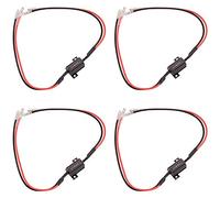 Kinstecks 4PCS 25W 8Ohm LED Résistances de Charge LED Clignotants Résistance Flasher Adaptateur Flash Fix Erreur pour LED Clignotants-Rouge noir