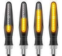 Kinstecks 4PCS Indicateurs De Moto Couleurs Clignotants Lumières Indicateurs De Tournage De Moto 12 V 12 LED Ampoules pour Moto Moto Scooter Quad Cruiser Off Road