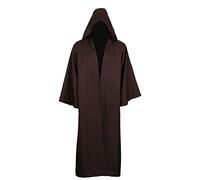 kinstell Homme Cape à Capuchon Halloween Robe Costume Uniforme à Capuche Pour Costume de Chevalier Noir