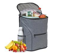 KINSTON Sac à Dos Isotherme Ultra Léger 15L - Sac de Pique-Nique pour Hommes et Femmes - Voyage Plage Camping Travail - Gris