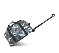 KINSTON Sac de Voyage Trolley - Grand Sac à roulettes & Canne Télescopique, Compartiment Principal Spacieux et Poche Latérale Zippée - Valise Bagage à Main Idéal pour Voyages et Week-Ends