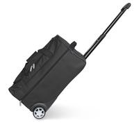 KINSTON Sac de Voyage Trolley Noir - Grand Sac à roulettes & Canne Télescopique, Compartiment Principal Spacieux et Poche Latérale Zippée - Valise Bagage à Main Idéal pour Voyages et Week-Ends