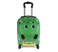 KINSTON Valise Cabine à roulettes pour Enfants | Bagages à Motifs Animaux : Crocodile Vert
