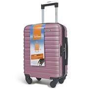 KINSTON Valise cabine Rose 45x36x20 sans roues - Léger et durable taille lowcost avec roues détachables pivotantes amovibles