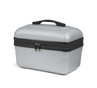 KINSTON Vanity Trousse de Toilette Cosmétiques, Rigide avec Poignée, Organisateur de Voyage, Boîte de Rangement - Grande capacité (Gris Clair/Grand Modèle)