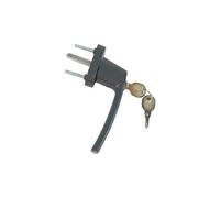 KINTECH Poignee de fenetre a cle ACBAT Keys, aluminium mat gris