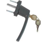 KINTECH Poignee de fenetre a cle ACBAT Keys, aluminium mat gris