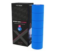 Kintex 6 Rouleaux de Sporttape, 3,8 cm x 10 m, Non élastique, Ruban Adhésif Sport, pour la Fixation et la stabilisation des articulations