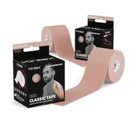 Kintex Bande Kinésiologie Tape Classic, 5 cm x 5 m, Bande de Kinésiologie Hypoallergénique et Résistante à l’eau, Bande Physiothérapeutique, Bande Médicale, Sport et Physiothérapie, Lot de 2