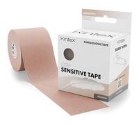 Kintex Kinesiology Tape Sensitive - Auto-adhésif, Élastique, Résistant à l’eau et Antiallergique - Bandage sportif et Kinésiotape pour Peaux Sensibles - Beige - 5 cm x 5 m