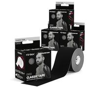 Kintex Bande Kinésiologie Tape Classic, 5 cm x 5 m, Bande de Kinésiologie Hypoallergénique et Résistante à l’Eau, Bande Physiothérapeutique, Bande Médicale, Sport et Physiothérapie, Lot de 4