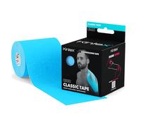 Kintex Bandes de Kinésiologie, Rouleau de 7,5 cm x 5 m, Bandes pour Le Sport, imperméable et élastique, pour Les Muscles, Bleu