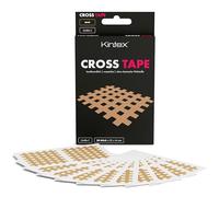 Kintex Cross Tape - Bande Kinésiologique Auto-adhésive, Hypoallergénique et Résistante à l’eau - Bande en Grille pour Points Douloureux et de Déclenchement - 20 bandes - Beige - 44 x 52 mm