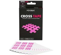 Kintex Cross Tape - Bande Kinésiologique Auto-adhésive, Hypoallergénique et Résistante à l’eau - Bande en Grille pour Points Douloureux et de Déclenchement - 90 bandes - Rose - 27 x 20 mm